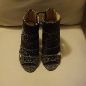 Jessica Simpson Glittery Black Heels